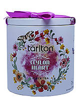Чай Tarlton CEYLON HEART Серце Цейлона черный цейлонский листовой BOP с цветочным ароматом и вкусом карамели в