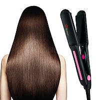 Утюжок для волосся Domotec MS 4905 Чорний з рожевим, плойка випрямляч для волосся | утюжок для волос