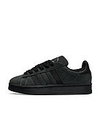 НОВИНКА Мужские кроссовки Adidas Originals Campus Dark Grey Black (топовые) адидас