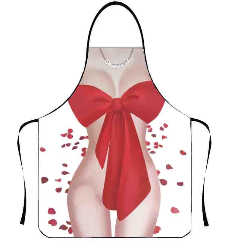 Фартух з приколом з бантом 75 на 60 см різнобарвний, фото 1