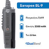 Акумуляторна батарея для рації Baofeng BF-9700 (BL-9700) на 2200 mAh, фото 2