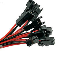 Роз'єм гніздо JST SM 2 діодної стрічки 10см -10 пар 2pin