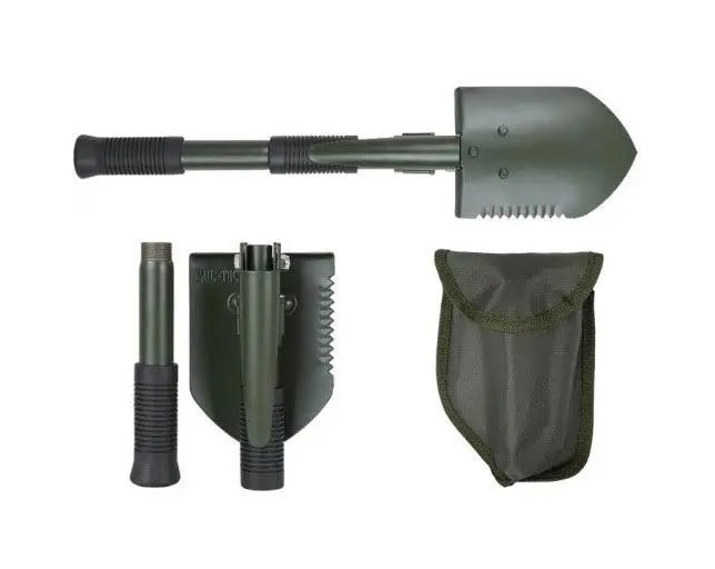 Лопата розкладна компактна Mil-Tec mini Olive 15525000, фото 1