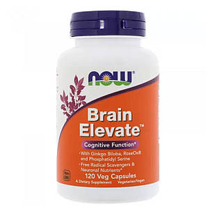 Активатор пам'яті (Brain elevate) 120 капсул NOW-03304