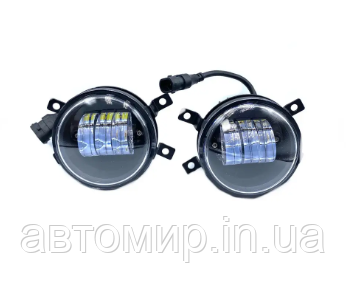 Додаткові протитуманні фари LED ПТФ Lada Vesta 60 Вт 90 х 60 мм Білий (Ledvesta) Веста