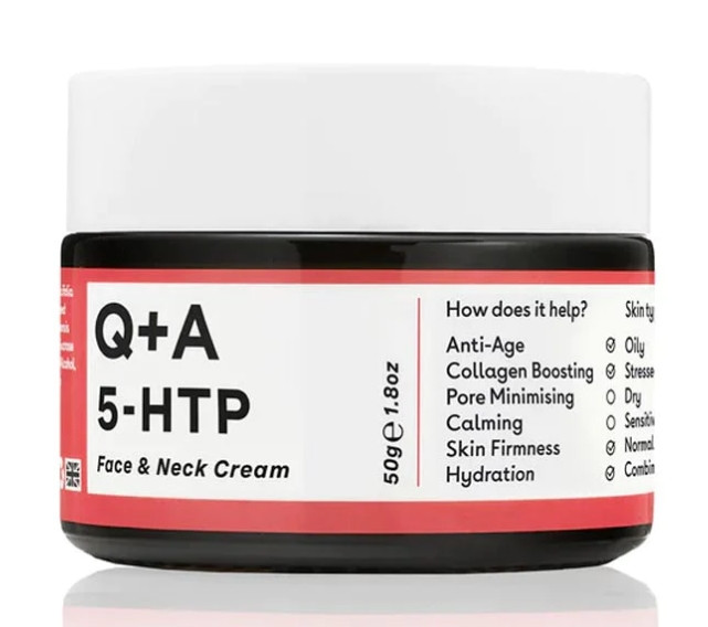 Крем із грифонією та кофеїном Q+A 5-HTP Face&Neck Cream 50 г