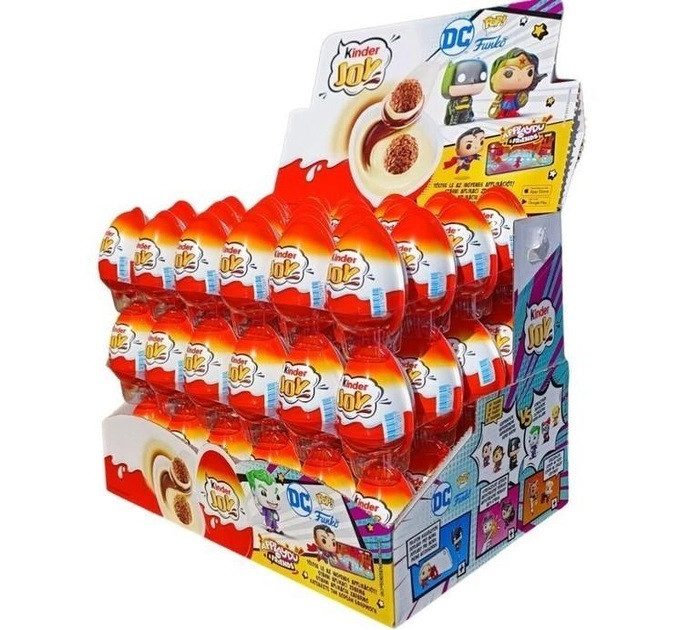 Яйце Шоколадне Kinder Joy DC Супергерої Funko Кіндер Джой Фанко Ящик 72*20 г Польща, фото 1