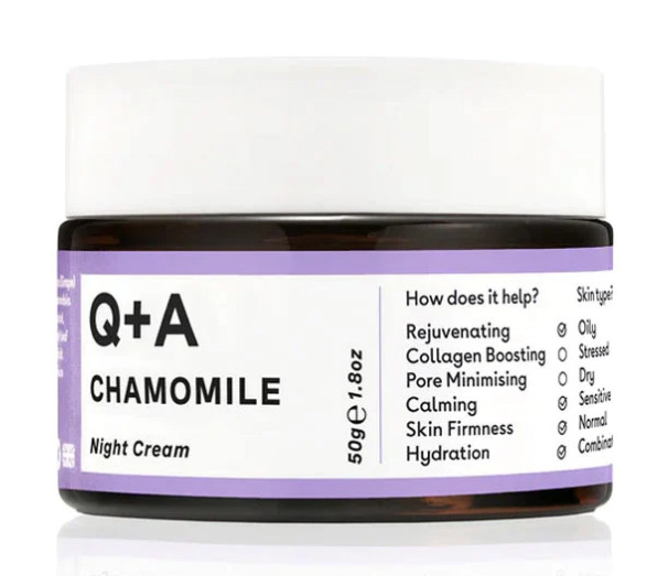 Нічний крем з екстрактом ромашки Q+A Chamomile Calming Night Cream 50 г