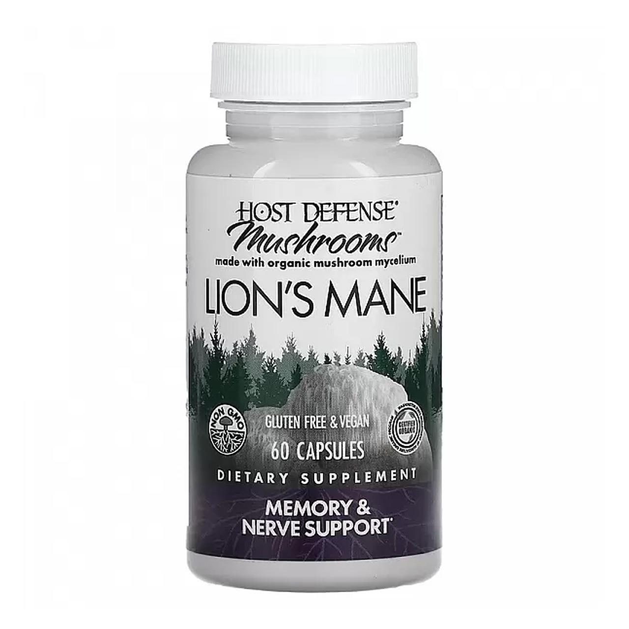 Їжовик гребінчастий (Lion's Mane) 500 мг 60 капсул FPI-03162