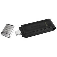 Флешка KINGSTON DT 70 Type-C 64ГБ USB3.2 Black