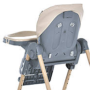 Стільчик для годування El Camino ME 1115-W CRAFT Beige від народження до 3 років, фото 9