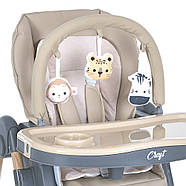 Стільчик для годування El Camino ME 1115-W CRAFT Beige від народження до 3 років, фото 5