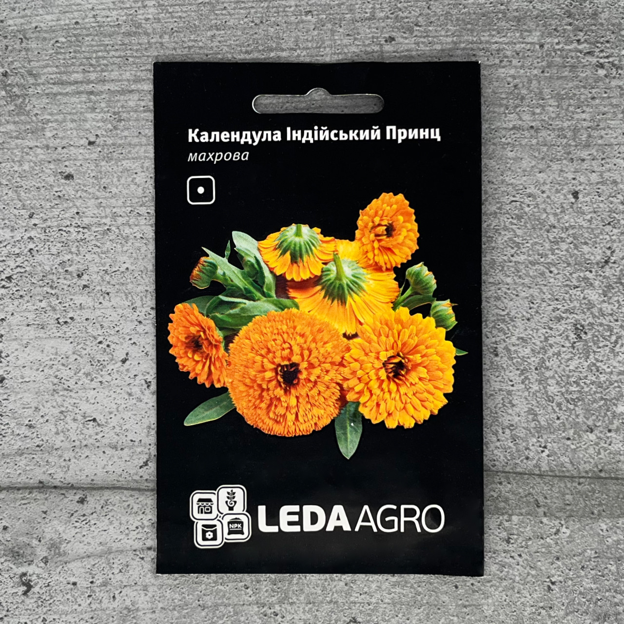 Календула Індійський Принц махрова 0,5 г насіння пакетоване Leda Agro