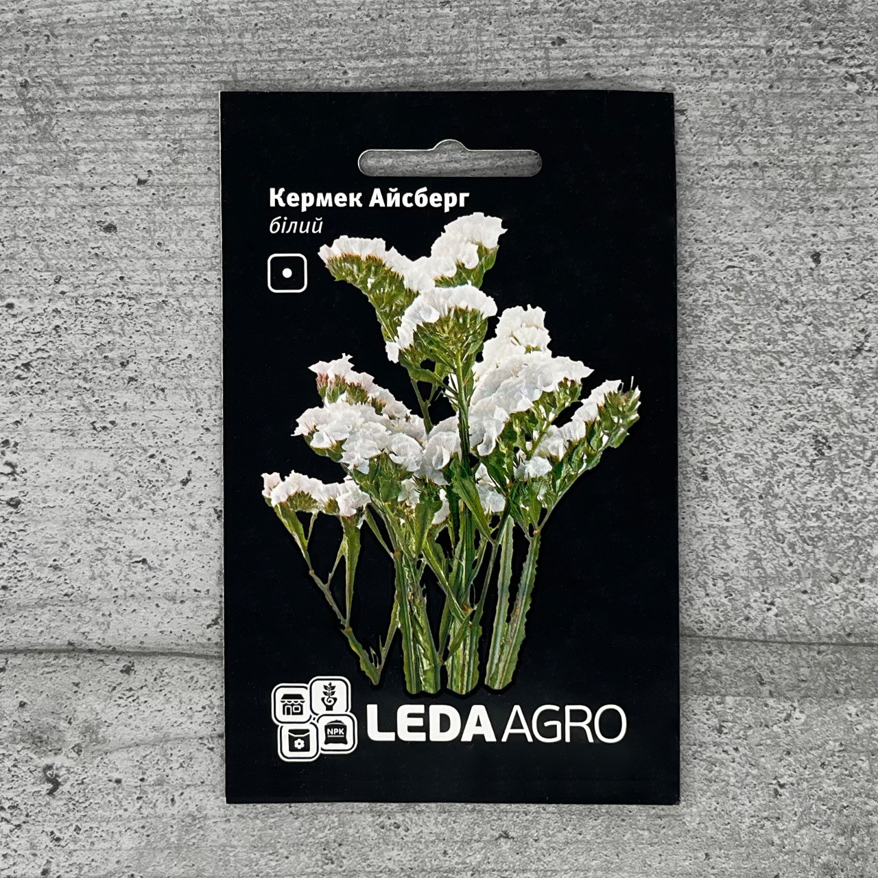 Кермек Айсберг білий 0,15 г насіння пакетоване Leda Agro