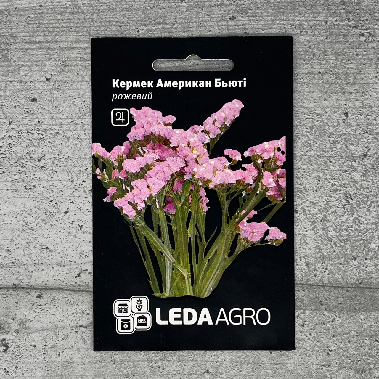 Кермек Американ Бьюті рожевий 0,15 г насіння пакетоване Leda Agro