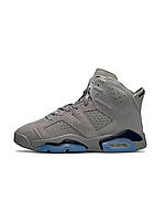 НОВИНКА модни Чоловічі кросівки Nike Air Jordan Retro 6 Gray Sky (топови )