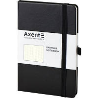 Книга записная Axent Partner, 125x195 мм, 96 листов, точка, черная (8306-01-A) d