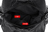 Жіноча сумка-гармата, чорна, ривка,бордова, фото 10