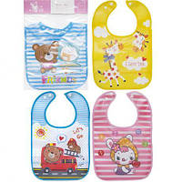 Від 10 шт. Фартух дитячий - слинявчик водовідштовхувальний QX06 252-69 купити дешево оптом в інтернет-магазині