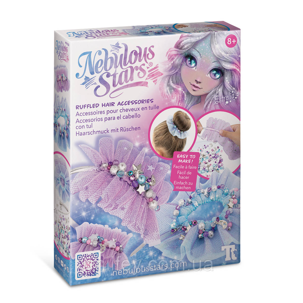 Набір для створення прикрас для волосся - Космічні хвильки Nebulous Stars, фото 1