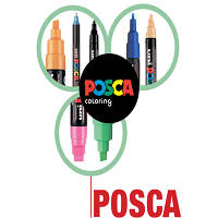 Художественный маркер UNI Posca Black 0.9-1.3 мм (PC-3M.Black) d