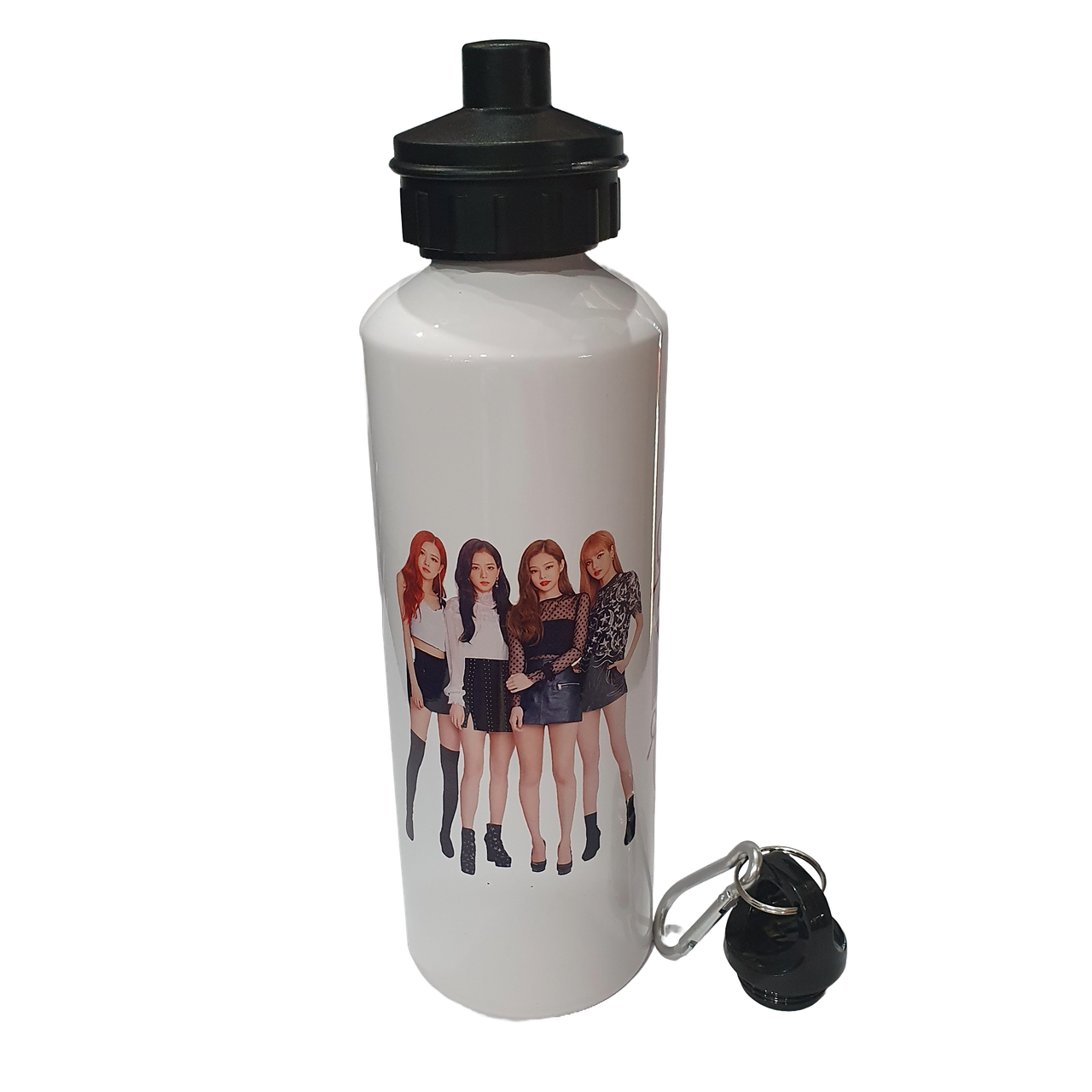 Фляга спортивна з карабіном "BLACKPINK" від KLik Print