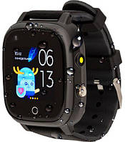 Смарт годиник дитячий розумний годинник AmiGo GO005 4G WIFI Thermometer чорного кольору