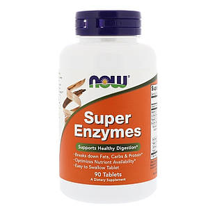 Травні ферменти (Super Enzymes) 90 таблеток NOW-02960