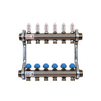 Колекторна група Watts HKV2013A-50-1" 0-4 VA03 для підлогового опалення (3 виходи)