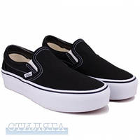 Vans Слипоны vans classic slip-on platform vn00018eblk1 black текстиль 38