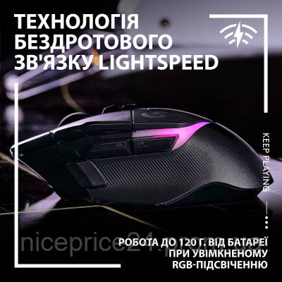 Мышка Logitech G502 X Plus Wireless Black (910-006162) d - фото 3 - id-p2048052452