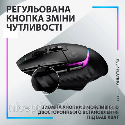 Мышка Logitech G502 X Plus Wireless Black (910-006162) d - фото 6 - id-p2048052452