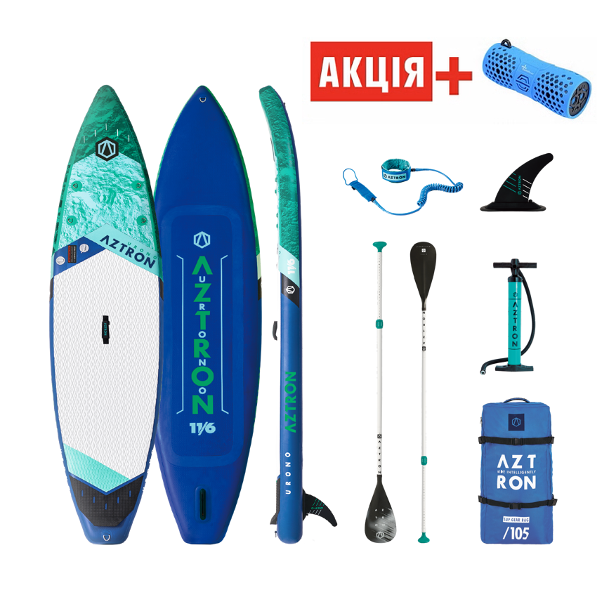 Надувна SUP (САП) дошка AZTRON Urono 11'6" AS-312D, фото 1