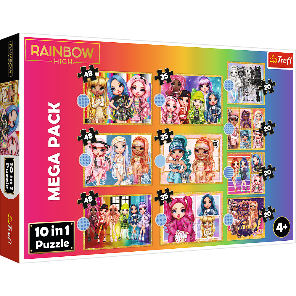 Пазли - (10в1) - "Колекція модних ляльок" / Подруги /Trefl
