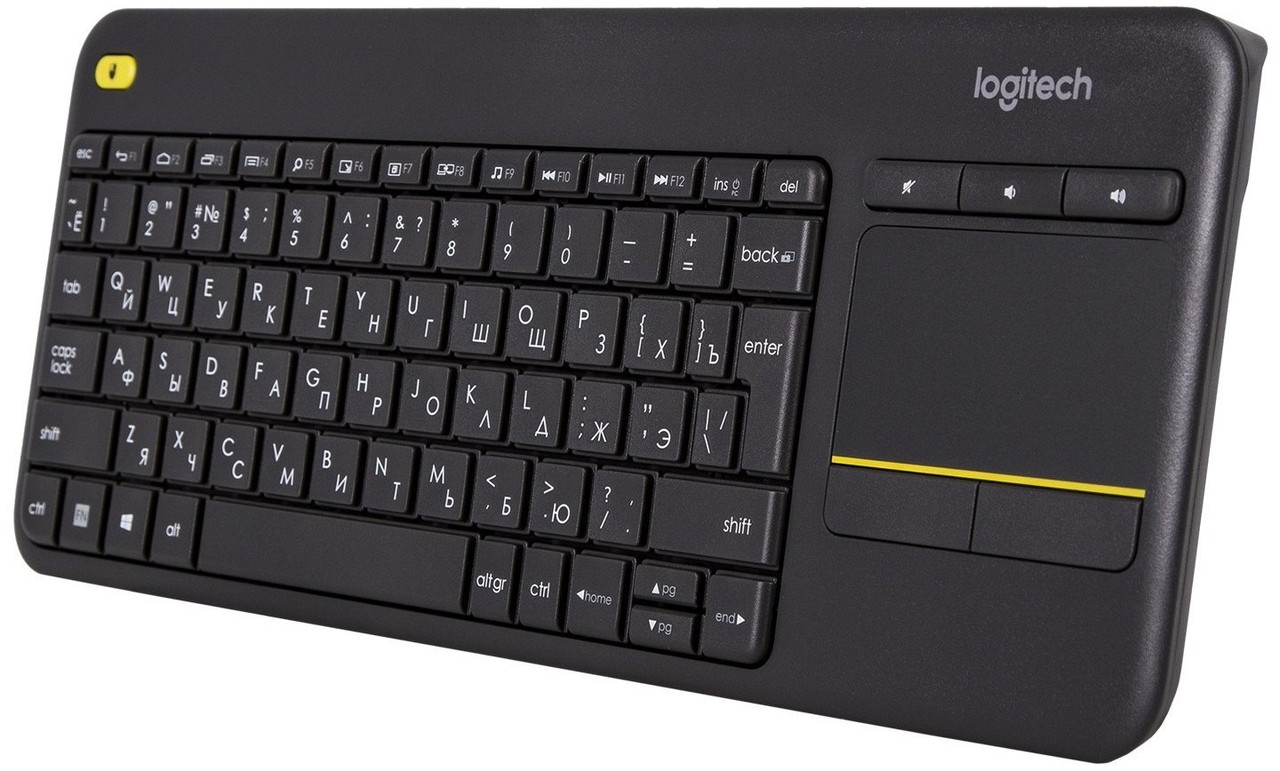 Клавиатура беспроводная с тачпадом Logitech Touch K400 Plus Black (920-007145) - фото 4 - id-p2047954678