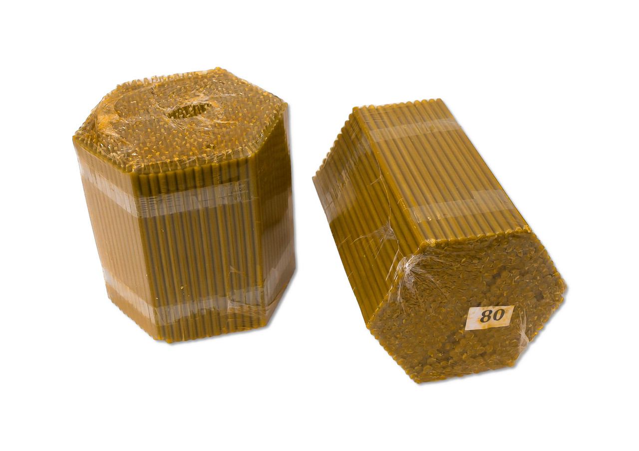 Свічки воскові церковні вищої якості №80 (400шт)