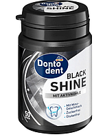 Жувальна гумка Dontodent Black Shine з ксилітом та вугіллям, Без Цукру|50 шт.Німеччина