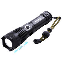 Фонарь ручной Police X71A-HP50, ЗУ micro USB, 1x18650/3xAAA, zoom, индикация заряда, качественный фонарик NPDC