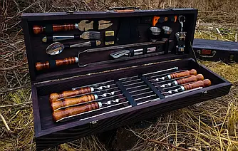 Набори шампурів в кейсі Вітязь Люкс