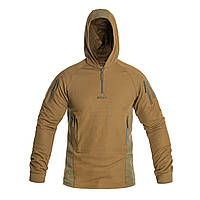 Термокофта худі Helikon-Tex Range Hoodie-TopCool-Coyote/Adaptive Green, тактична еластична кофта НАТО койот