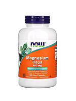 Магній у капсулах, 400 мг, Magnesium 180 рослинних капсул