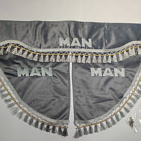 Шторка MAN BLACKOUT сіра з куточками