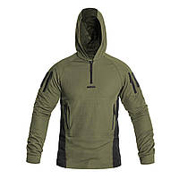 Термокофта худи Helikon-Tex Range Hoodie-TopCool-Olive Green/Black,тактическая еластичная кофта НАТО олива