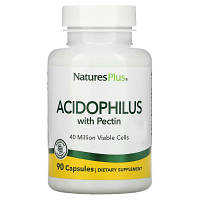 Пробиотики Natures Plus Ацидофильные бактерии с пектином, Acidophilus with Pectin, 90 капс (NAP-04480) d