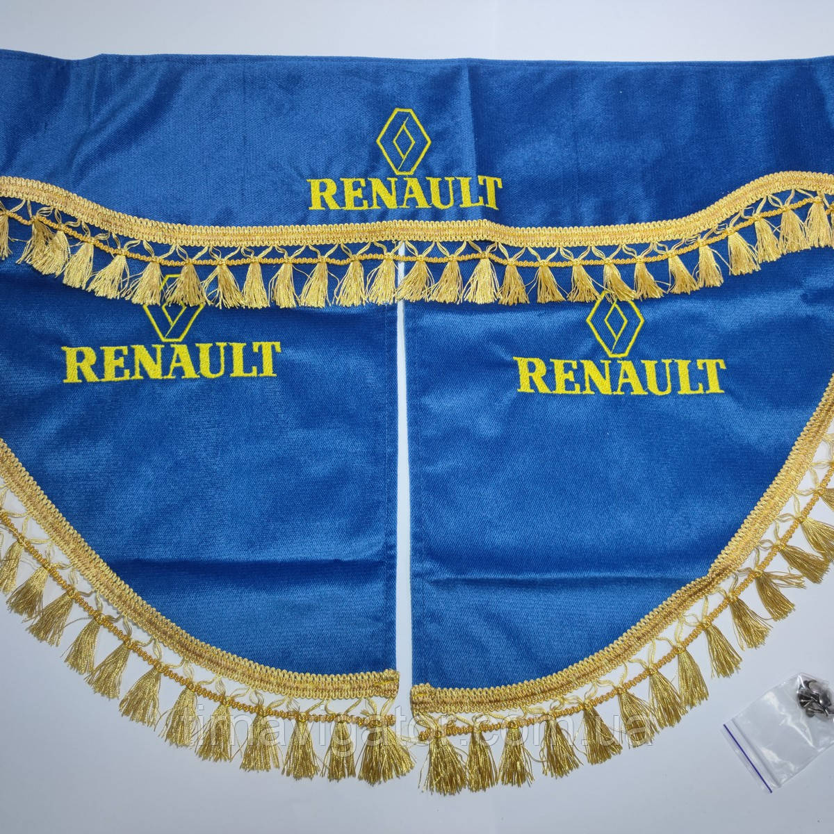 Шторка RENAULT BLACKOUT синя з куточками