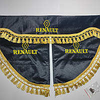 Шторка RENAULT BLACKOUT чорна з куточками