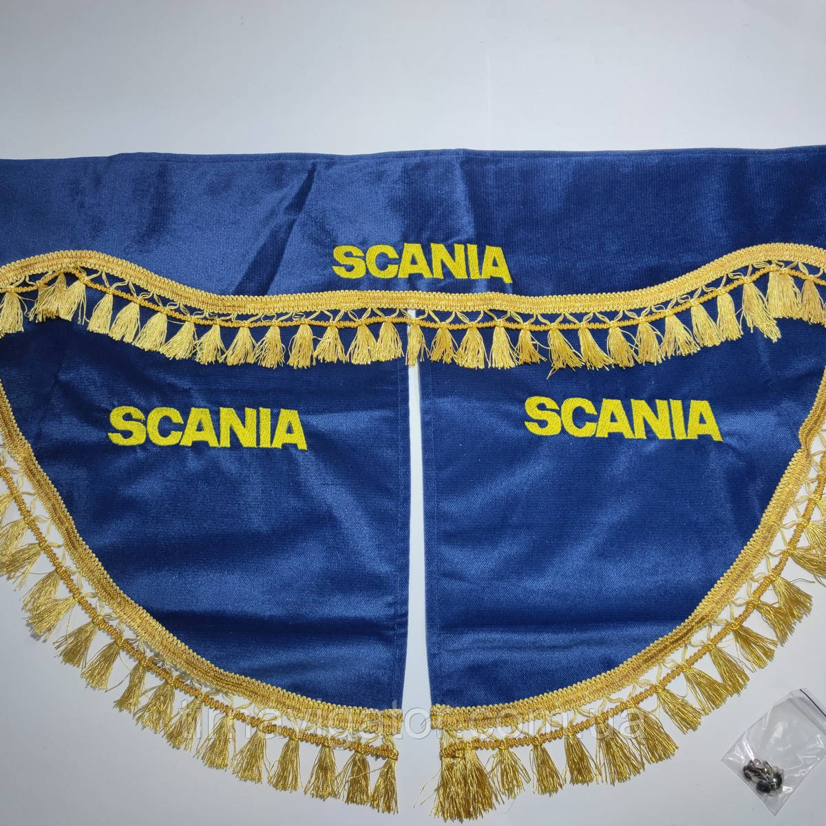 Шторка SCANIA BLACKOUT синя з куточками