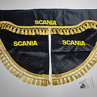 Шторка SCANIA BLACKOUT чорна з куточками