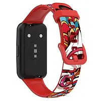 Ремешок для фитнес-браслета BeCover Modern Style Becover для Huawei Band 7/Honor Band 7 Red Lion (709450)