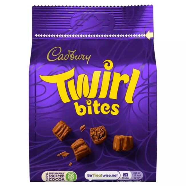 Шоколадні цукерки Cadbury Twirl Bites 109 g, фото 1
